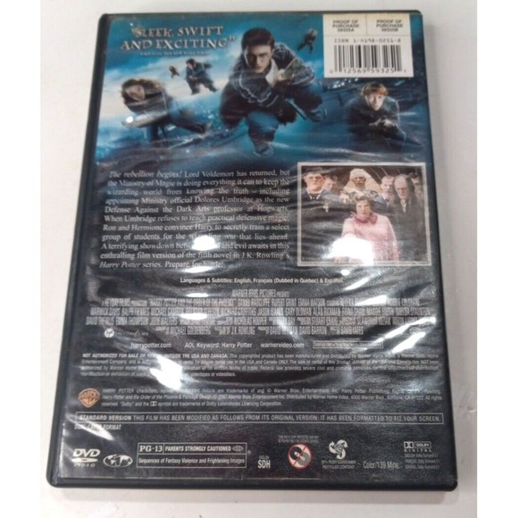 Harry Potter and The Order Of The Phoenix DVD - Picture 2 of 4